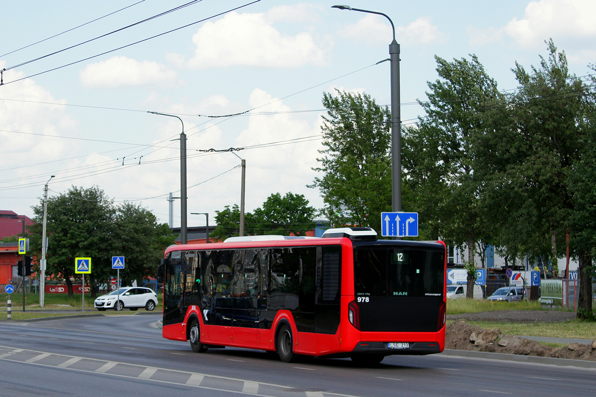 Kaunas, MAN 12C Lion's City NL330 EfficientHybrid # 978