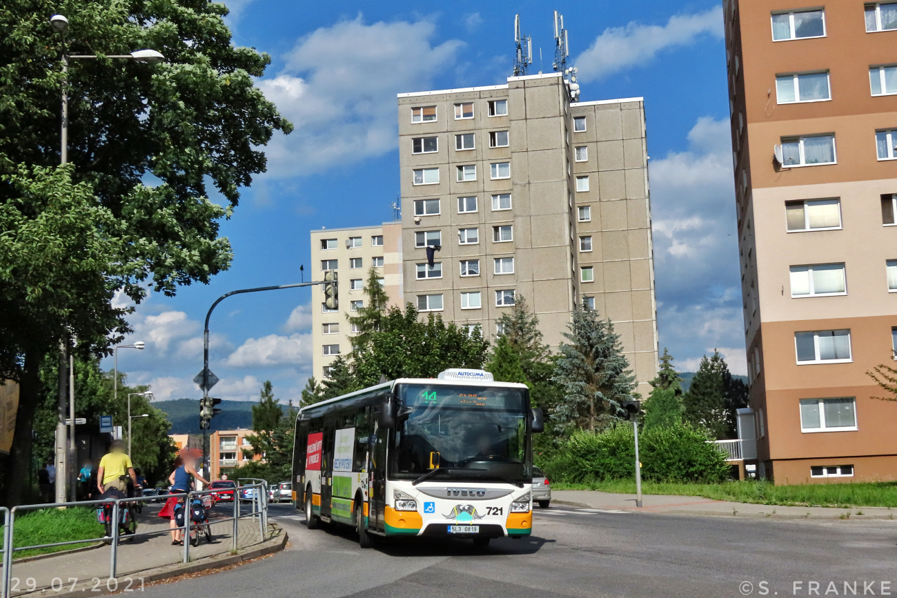 Liberec, IVECO Urbanway 12M No. 721