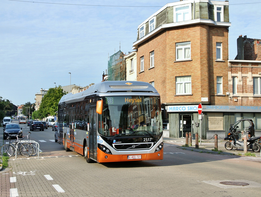 Bryssel, Volvo 7900 Hybrid # 2117