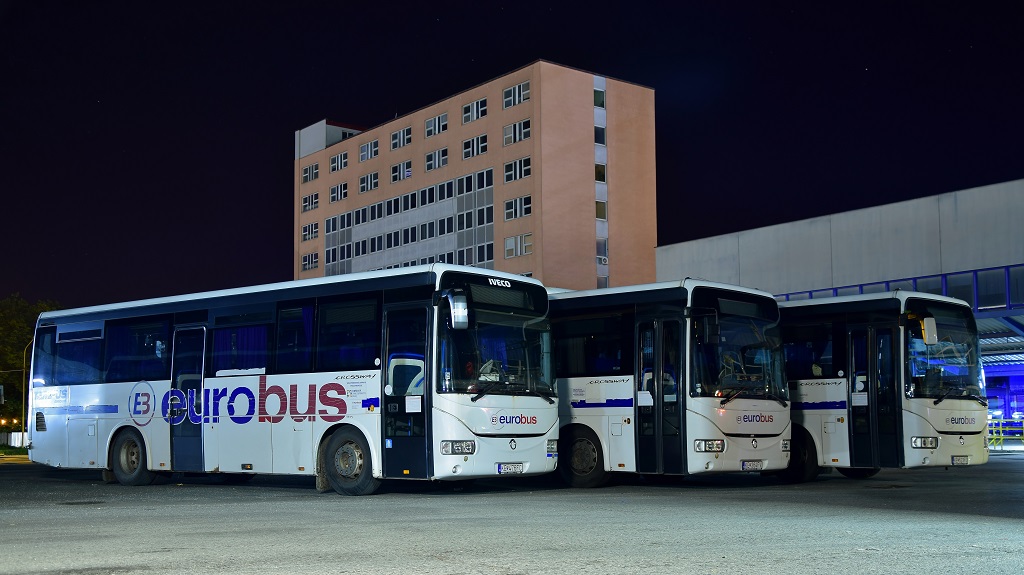 Košice, Irisbus Crossway 10.6M # KE-476FC; Košice, Irisbus Crossway 12M # KE-523FD; Košice, Irisbus Crossway 12M # KE-364FV