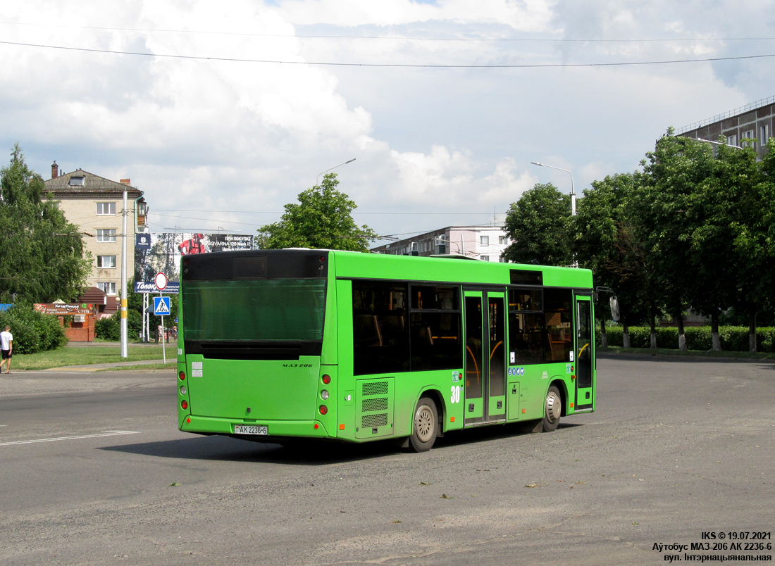 Bobruysk, MAZ-206.086 č. 30