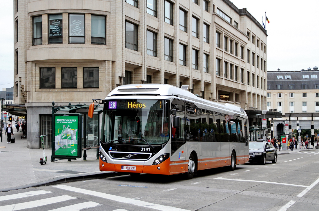 Брюссель, Volvo 7900 Hybrid № 2191