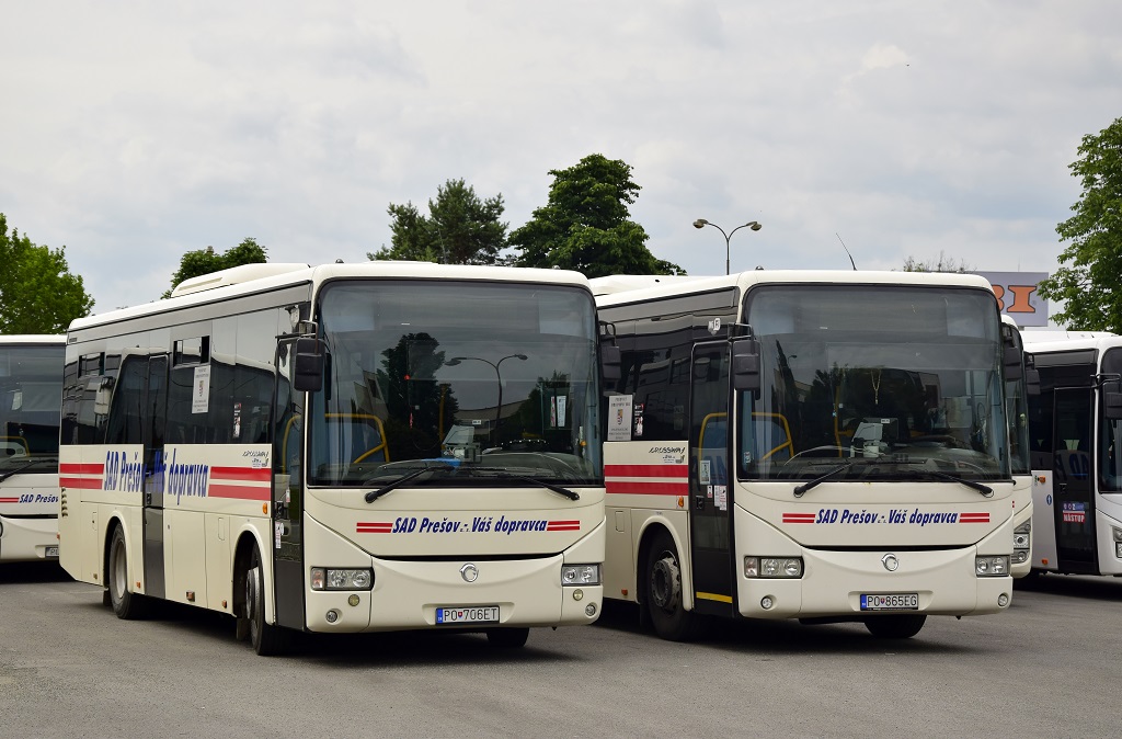 Prešov, Irisbus Crossway 10.6M č. PO-706ET; Prešov, Irisbus Crossway 10.6M č. PO-865EG
