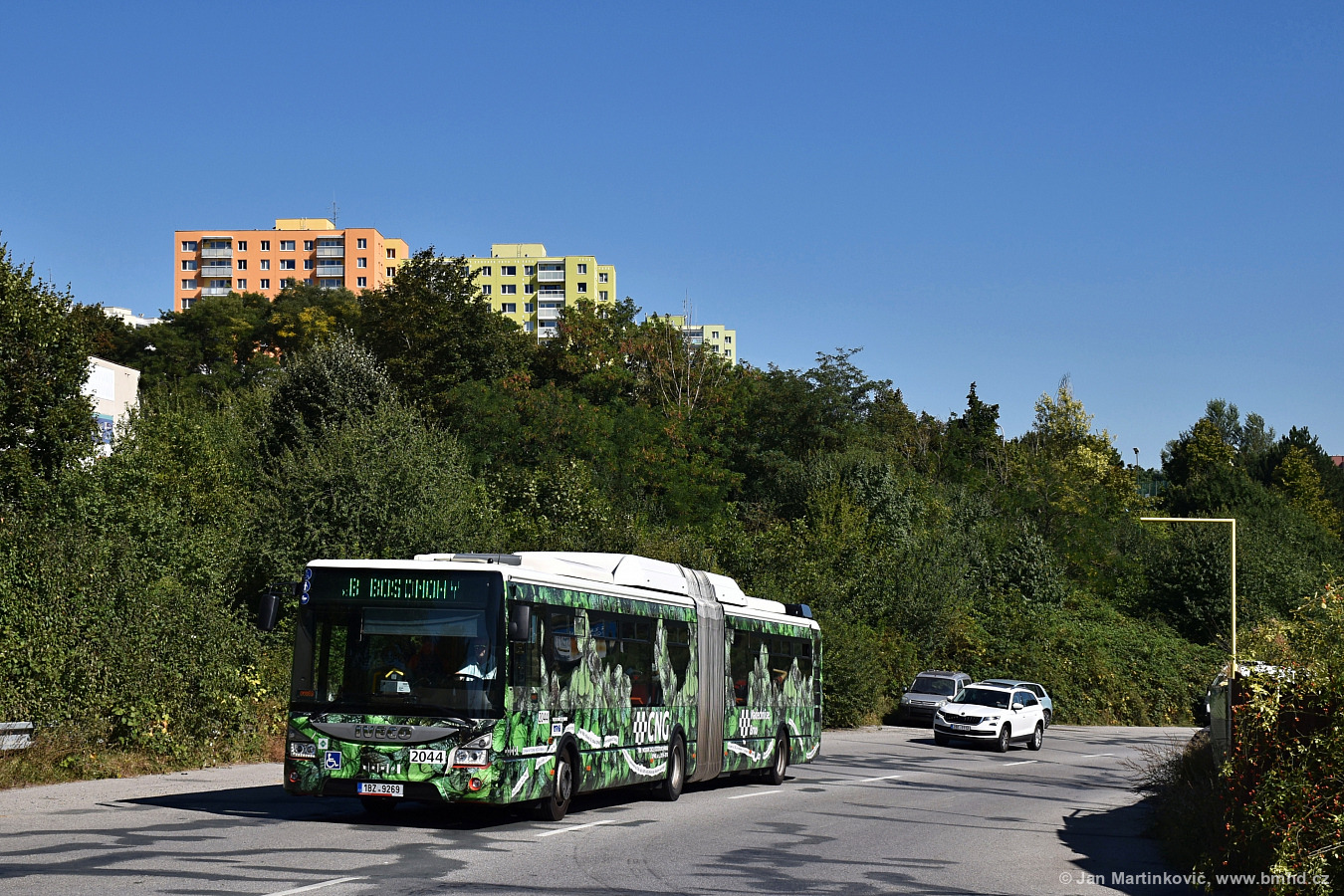 Brno, IVECO Urbanway 18M CNG č. 2044