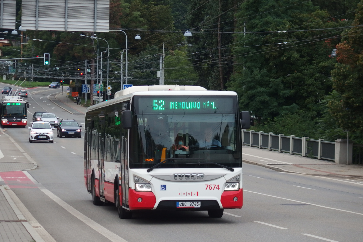 Brno, IVECO Urbanway 12M č. 7674