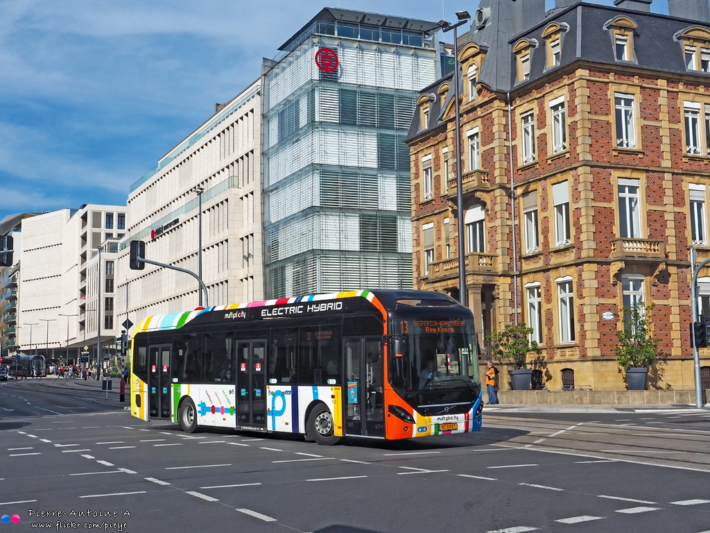 Luxembourg-ville, Volvo 7900 Electric Hybrid nr. 103