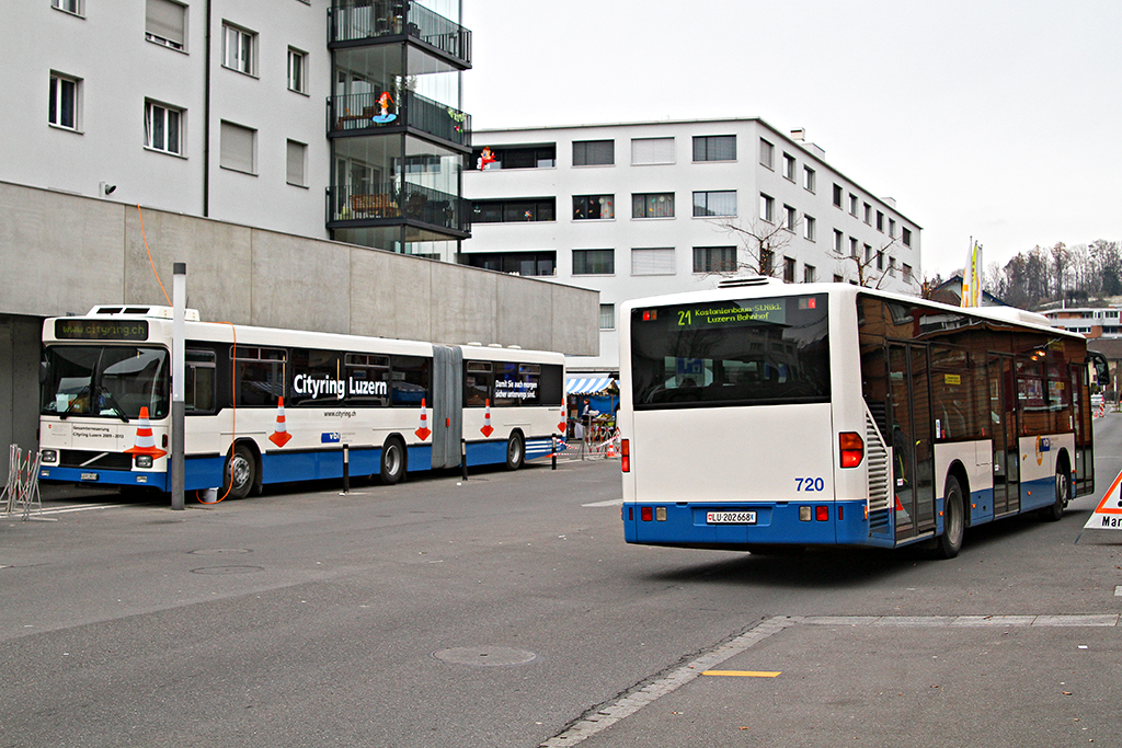Lucerne, Hess CO-BOLT # 119; Lucerne, Mercedes-Benz O530 Citaro # 720