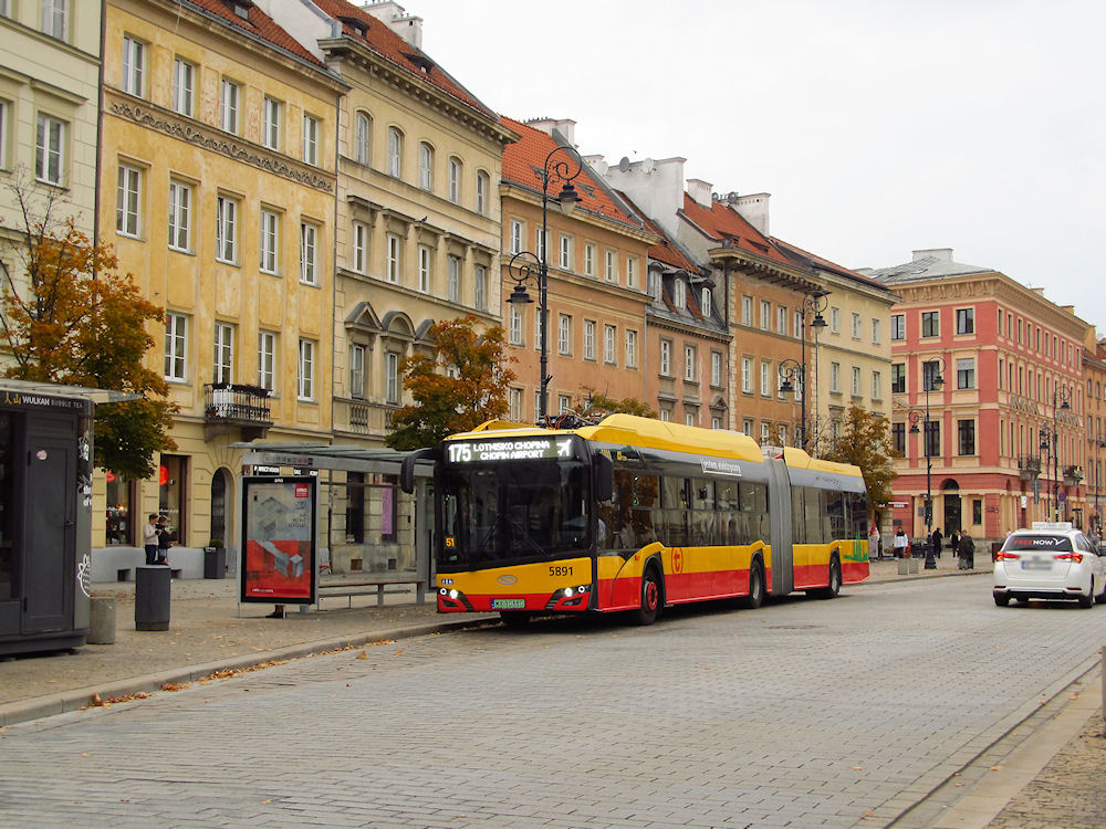 Warsaw, Solaris Urbino IV 18 electric # 5891