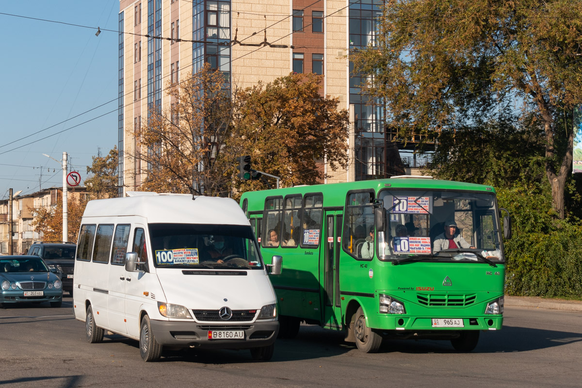 Bishkek, Mercedes-Benz Sprinter 313CDI # B 8160 AU; Bishkek, SAZ HC40 # 01 965 AJ
