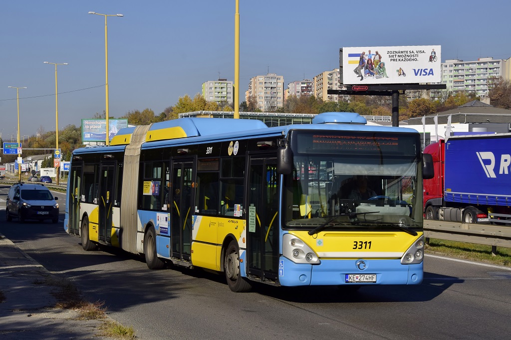 Košice, Irisbus Citelis 18M CNG # 3311