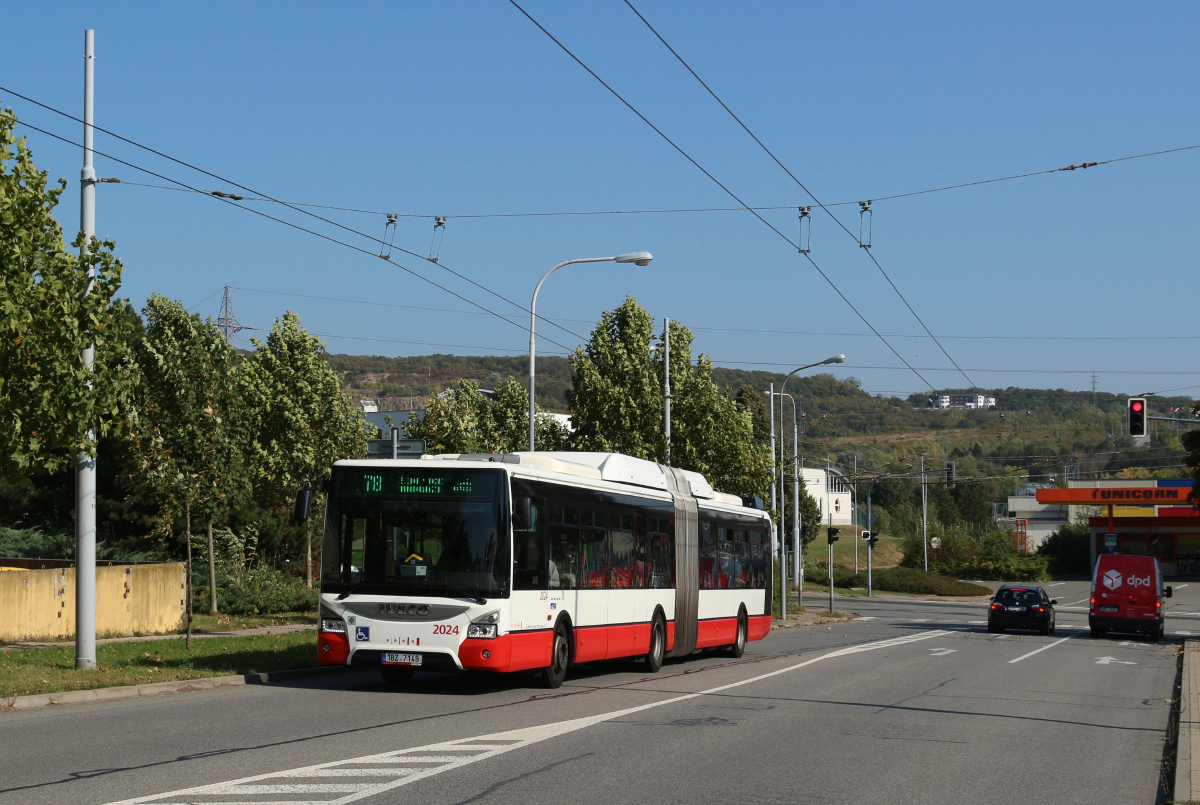 Brno, IVECO Urbanway 18M CNG nr. 2024