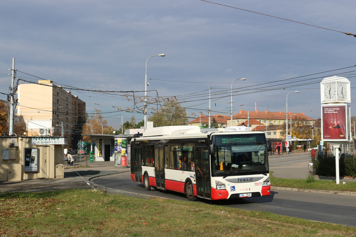 Brno, IVECO Urbanway 12M CNG nr. 7077