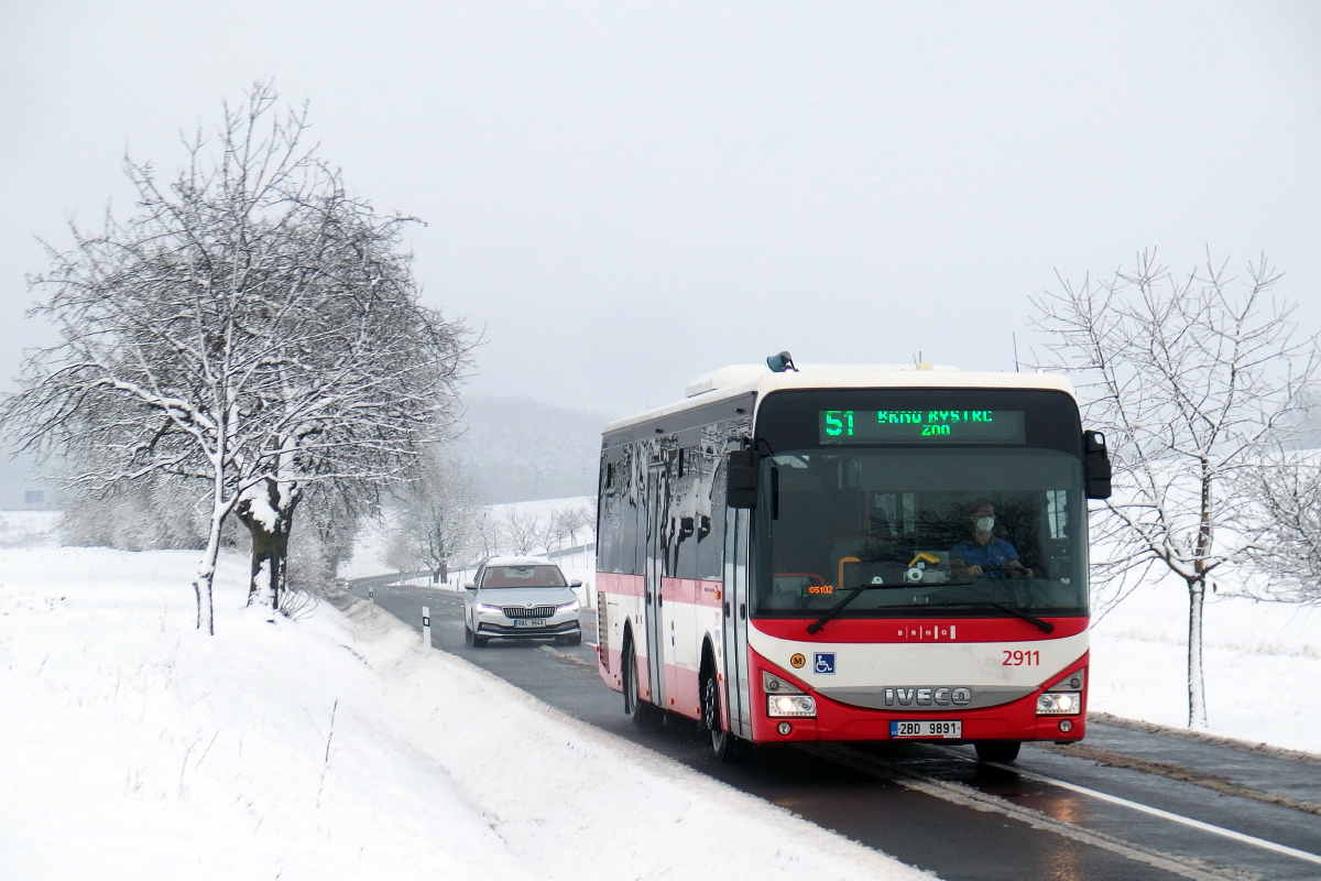 Brno, IVECO Crossway LE Line 12M č. 2911