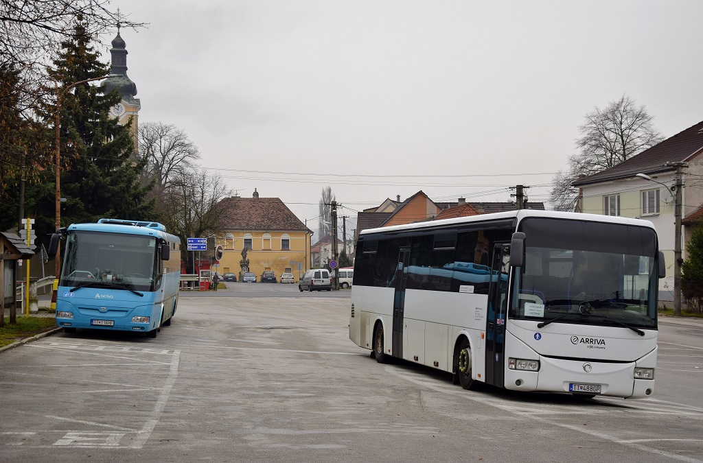 Piešťany, Irisbus Crossway 12M # TT-488GP; Piešťany, SOR C 10.5 # TT-116HF