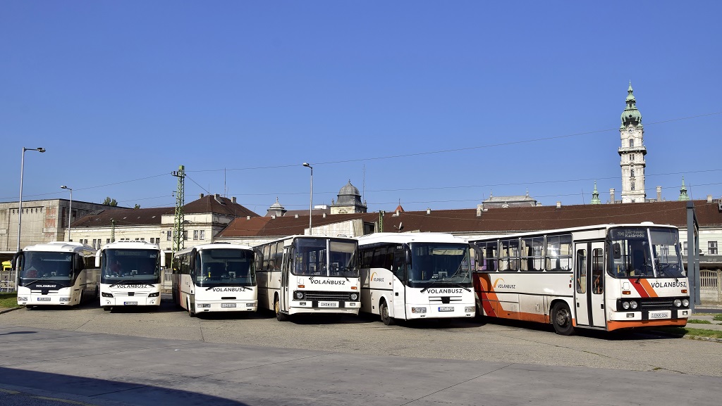 Hungary, other, Credo LH 12 # LHT-746; Budapest, Ikarus 260.20M # HSW-659; Hungary, other, Credo EC 11 # IZU-005; Hungary, other, Credo Inovell 12 # MNY-928; Hungary, other, Credo LH 12 # LWM-504; Budapest, Ikarus 260.20M # GNX-334