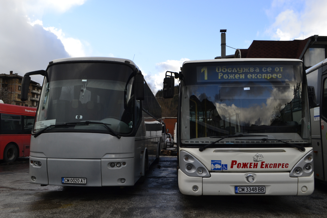 Smolyan, Irisbus Citelis 12M CNG Nr. 3348; Smolyan, VDL Bova Futura FHD-120.365 Nr. СМ 0020 АТ