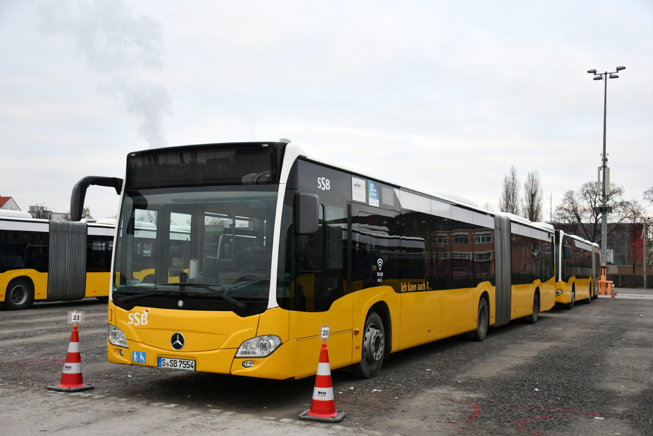 Штутгарт, Mercedes-Benz Citaro C2 G Hybrid № 7554