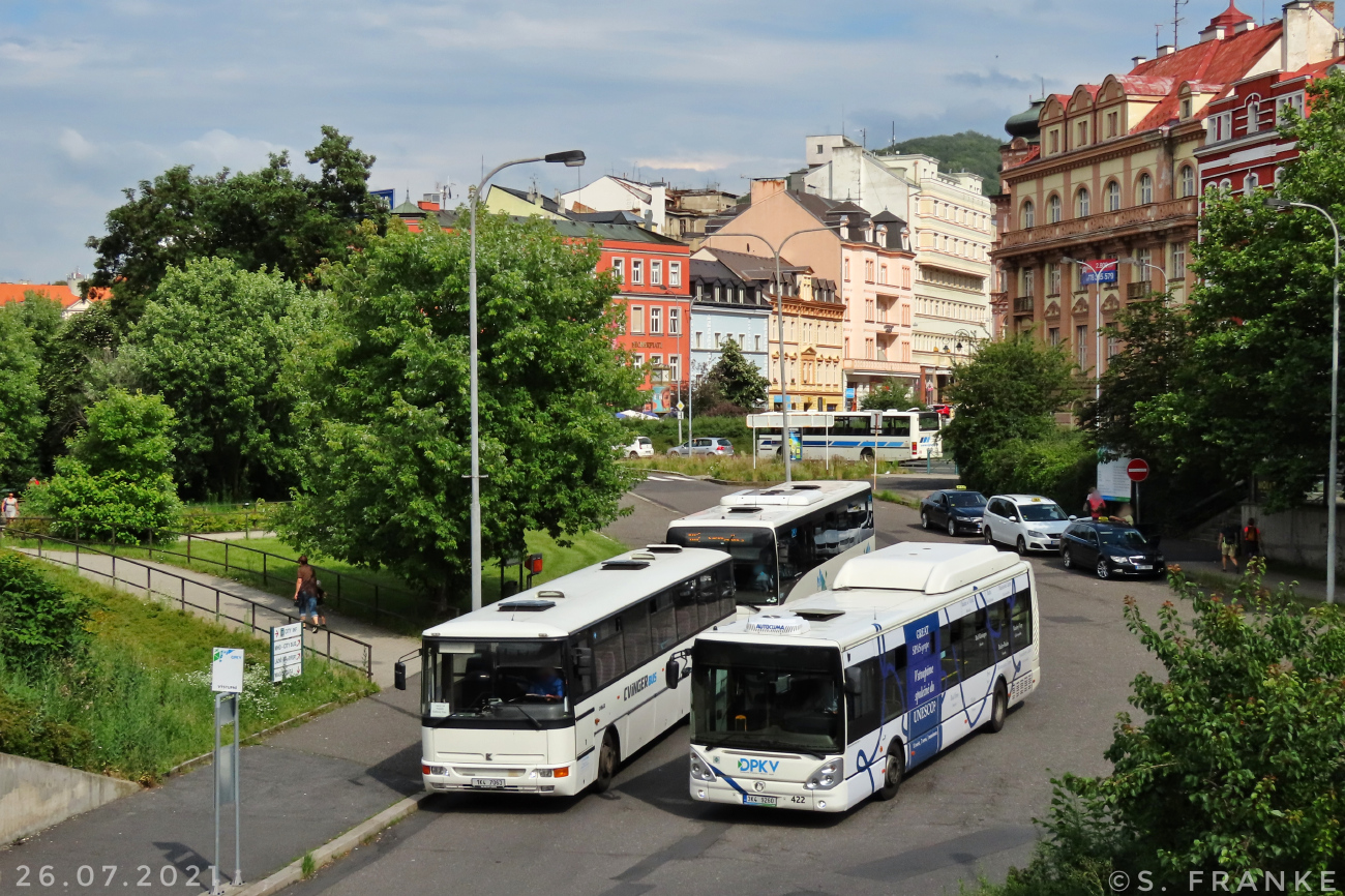 Karlovy Vary, Karosa C954E.1360 # 1K4 7063; Karlovy Vary, Irisbus Citelis 12M CNG # 422