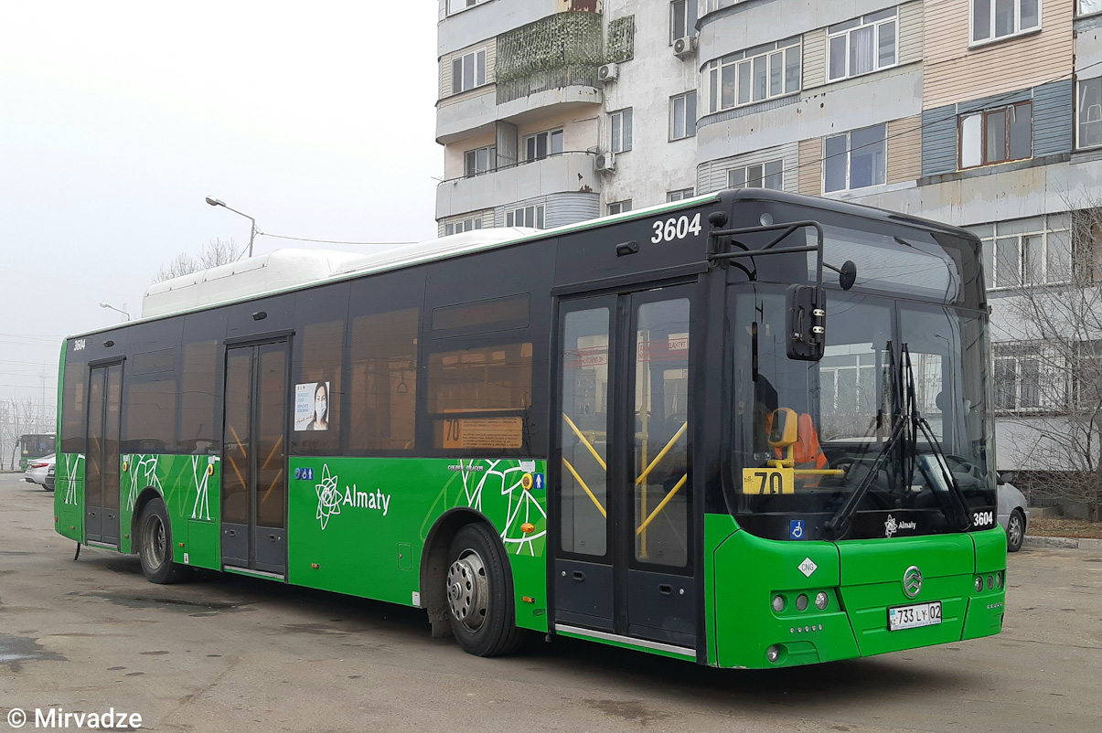 Almaty, Golden Dragon XML6125CN č. 3604