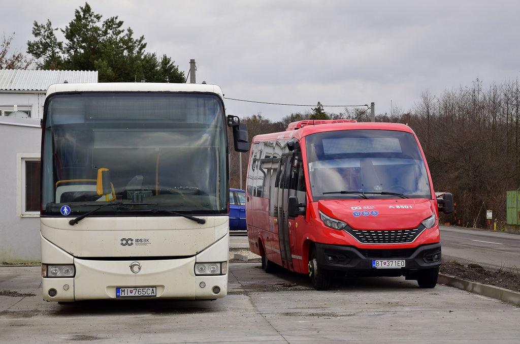 Michalovce, Irisbus Crossway 12M # MI-765CA; Bratysława, Rošero-P First FSLEI # 8501