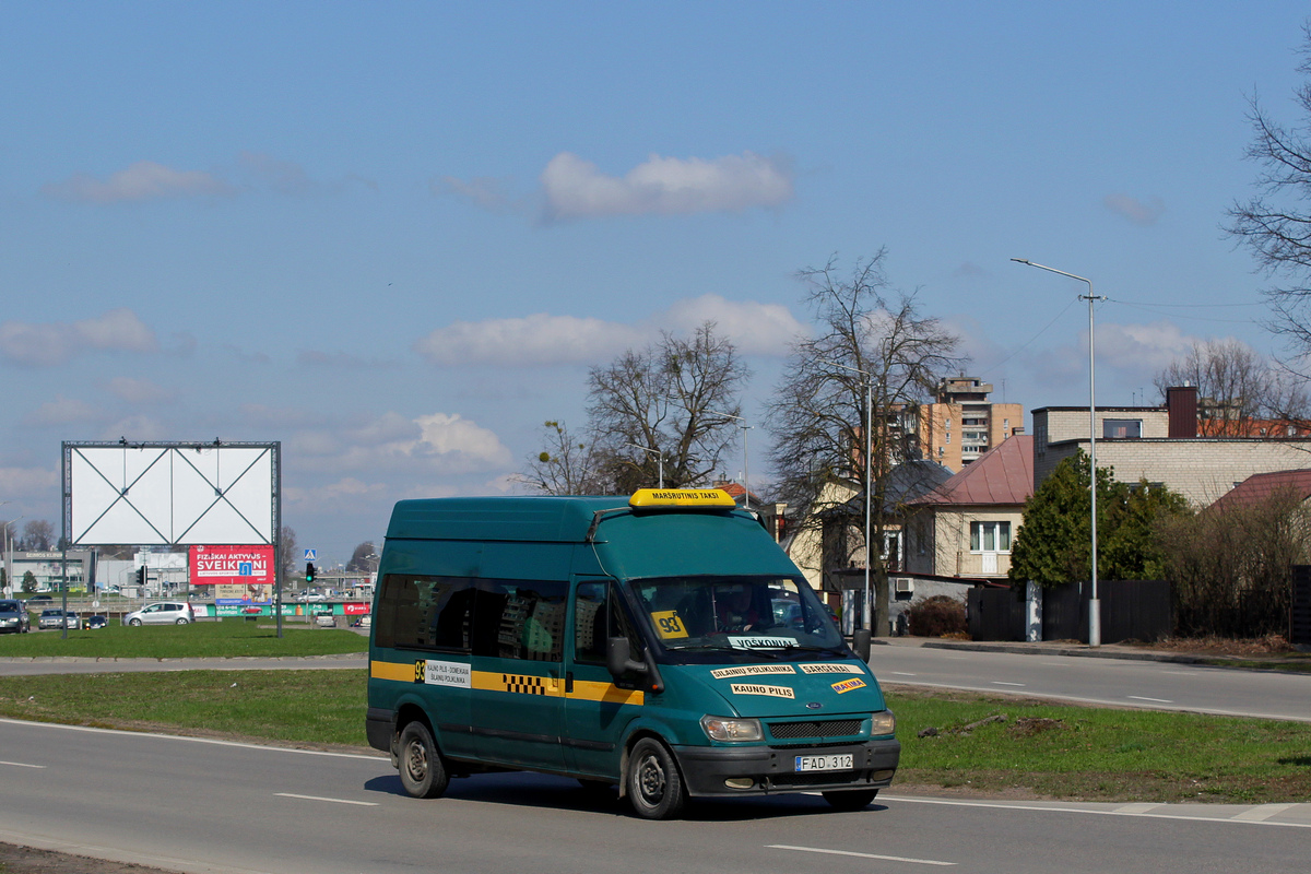 Kaunas, Ford Transit č. FAD 312