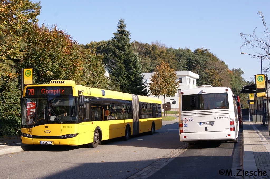 Dresden, Solaris Urbino III 18 No. 458 019-5; Ústí nad Orlicí, SOR NB 18 No. 5E3 6208