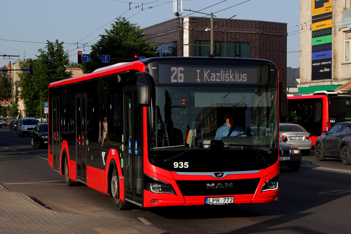 Kaunas, MAN 12C Lion's City NL330 EfficientHybrid č. 935