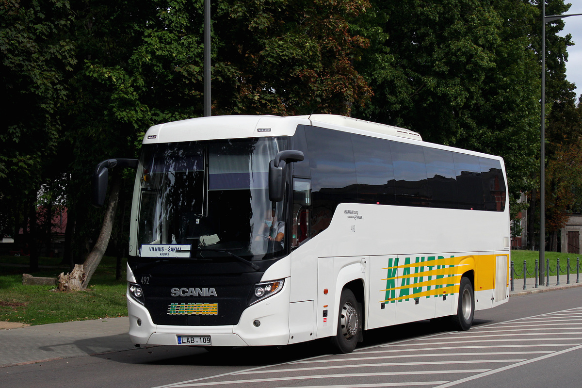 Kaunas, Scania Touring HD (Higer A80T) nr. 492