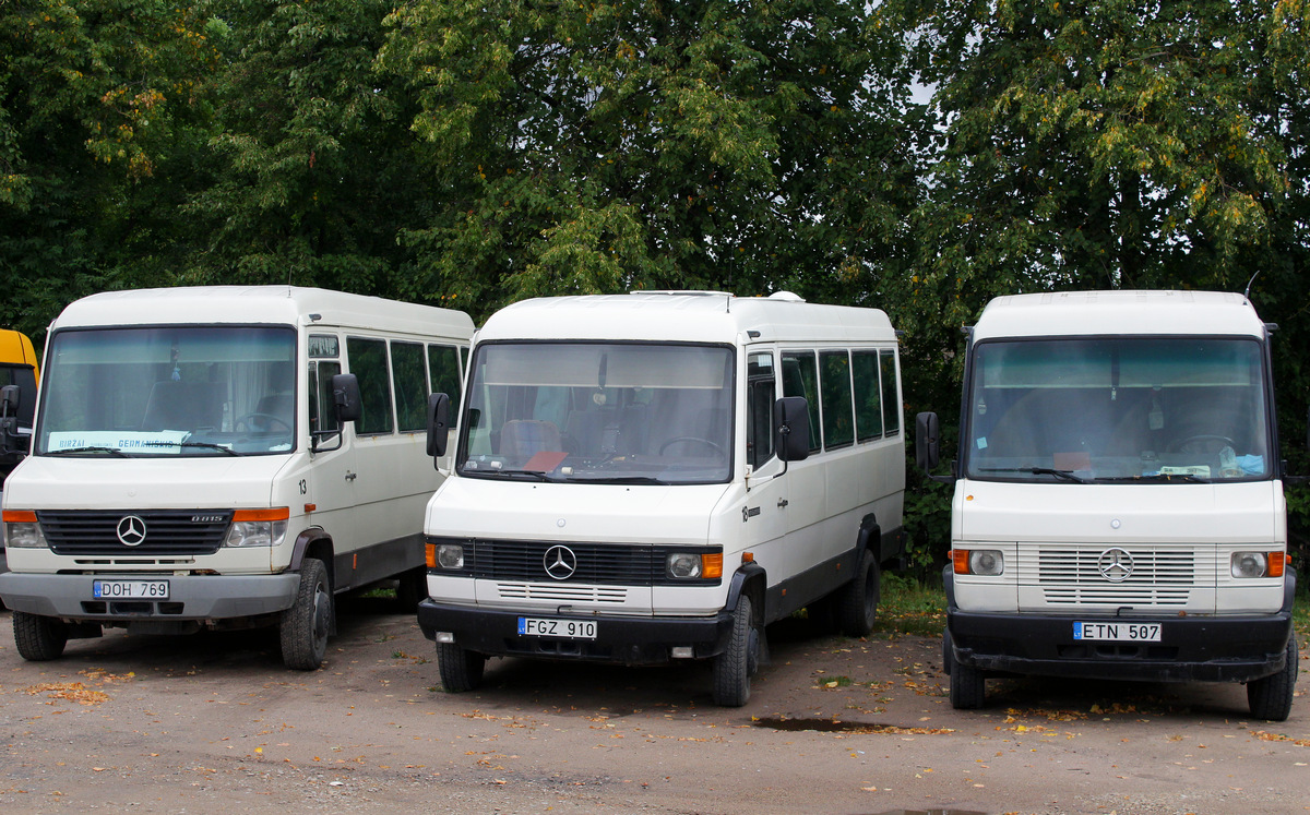 Biržai, Mercedes-Benz T2 609D č. 18; Biržai, Mercedes-Benz T2 611D č. 28