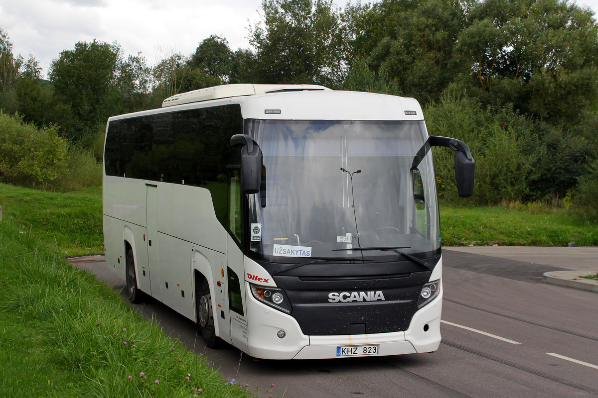 Vilnius, Scania Touring HD (Higer A80T) No. KHZ 823