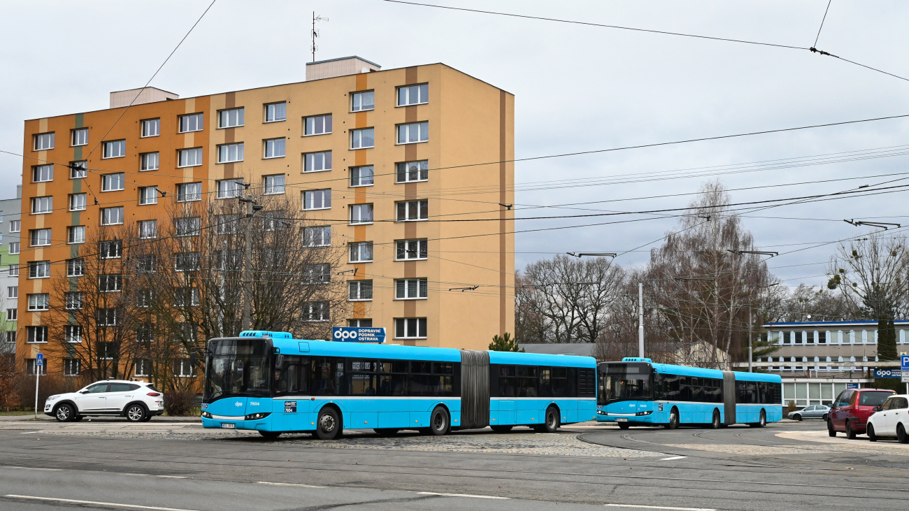Ostrava, Solaris Urbino III 18 č. 7804; Ostrava, Solaris Urbino III 18 č. 7806