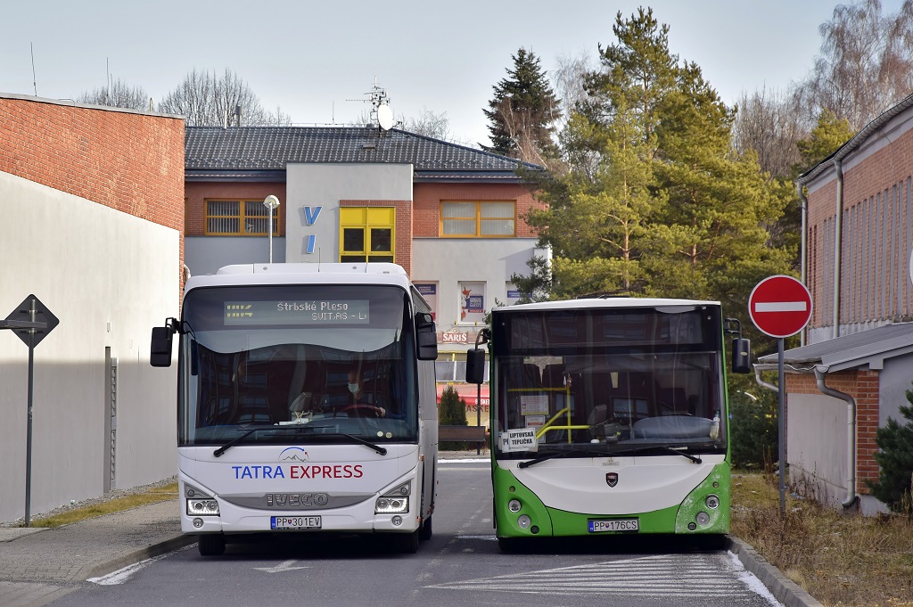 Poprad, Troliga Bus Pegasus # 216; Poprad, IVECO Crossway LE Line 12M # 281