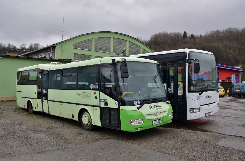 Liptovský Mikuláš, SOR CN 10.5 # RK-602BM; Dolný Kubín, Irisbus Crossway 12M Récréo # RK-669CG