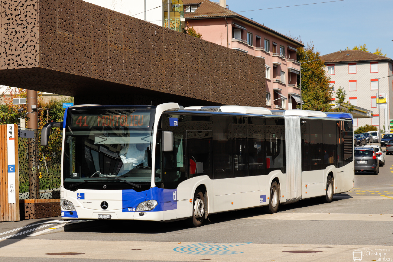 Lausanne, Mercedes-Benz Citaro C2 G nr. 568
