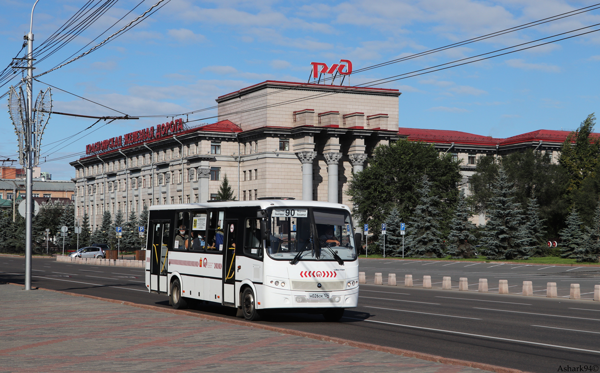 Krasnoyarsk, PAZ-320414-04 "Vector" (EP) # Н 026 ОК 124