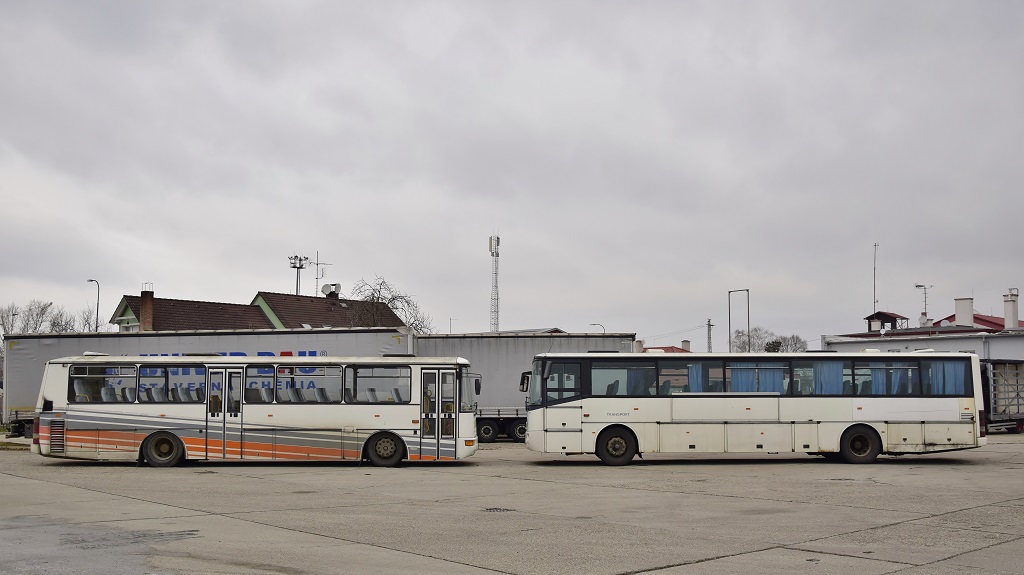 Piešťany, Karosa C935.1034 Récréo # PN-749EC; Trnava, Irisbus Axer 12M # TT-161IP