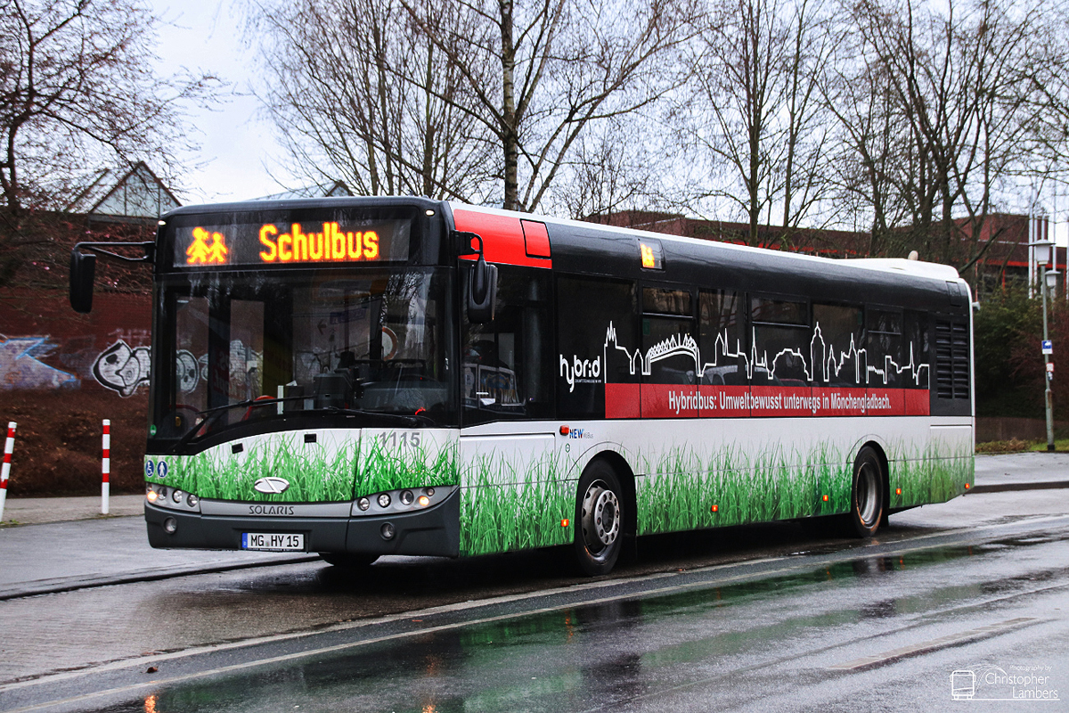 Mönchengladbach, Solaris Urbino III 12 Hybrid # 1115