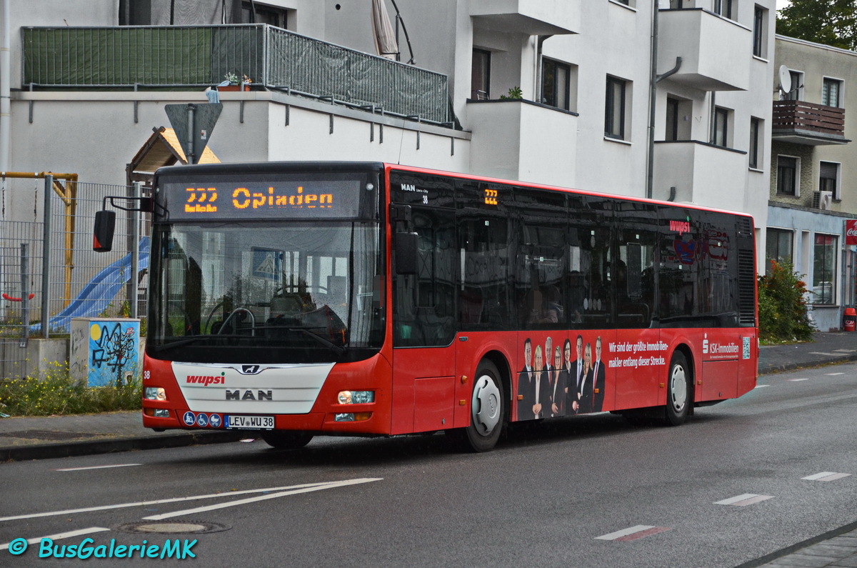 Leverkusen, MAN A37 Lion's City NL293 č. 38