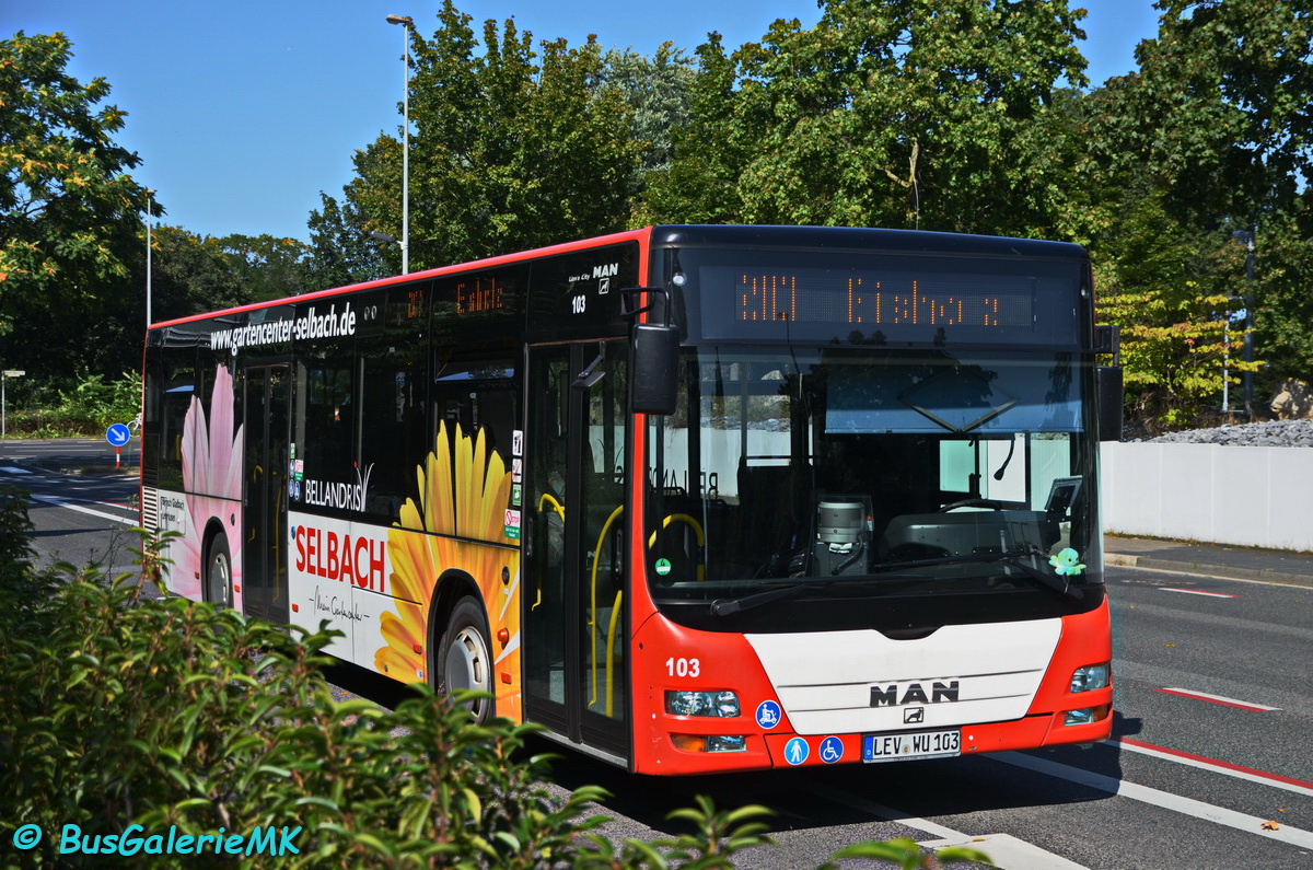 Leverkusen, MAN A21 Lion's City NL273 # 103