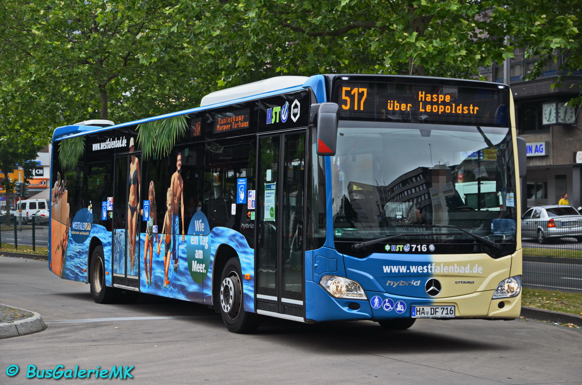 Hagen, Mercedes-Benz Citaro C2 Hybrid # 716