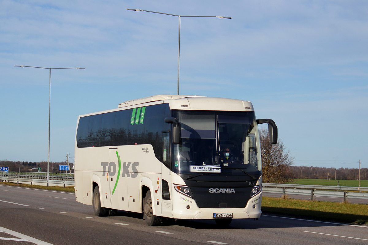 Вильнюс, Scania Touring HD (Higer A80T) № 102