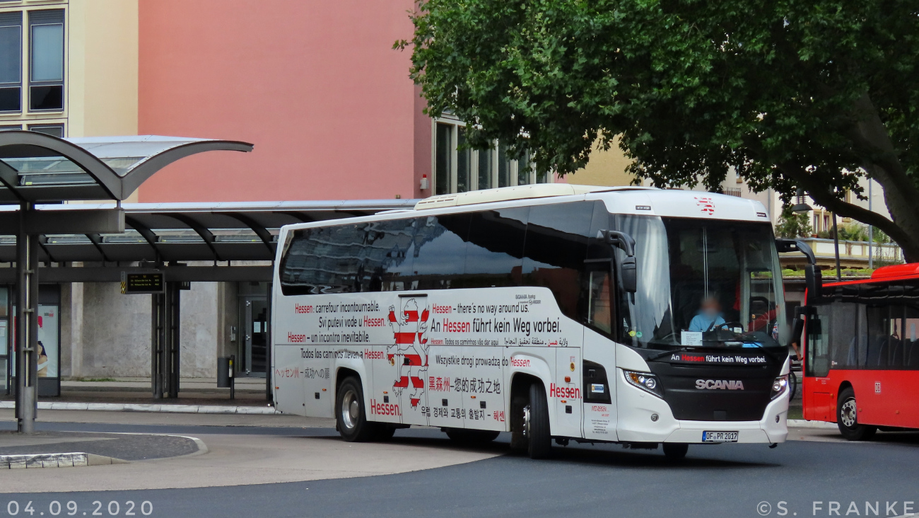 Offenbach am Main, Scania Touring HD (Higer A80T) nr. OF-PR 2017