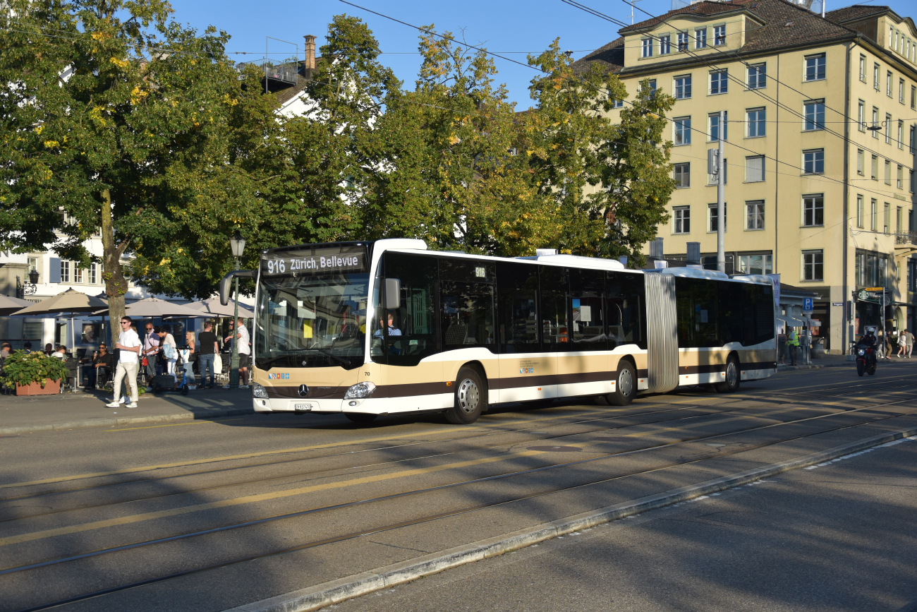 Zurich, Mercedes-Benz Citaro C2 G # 70