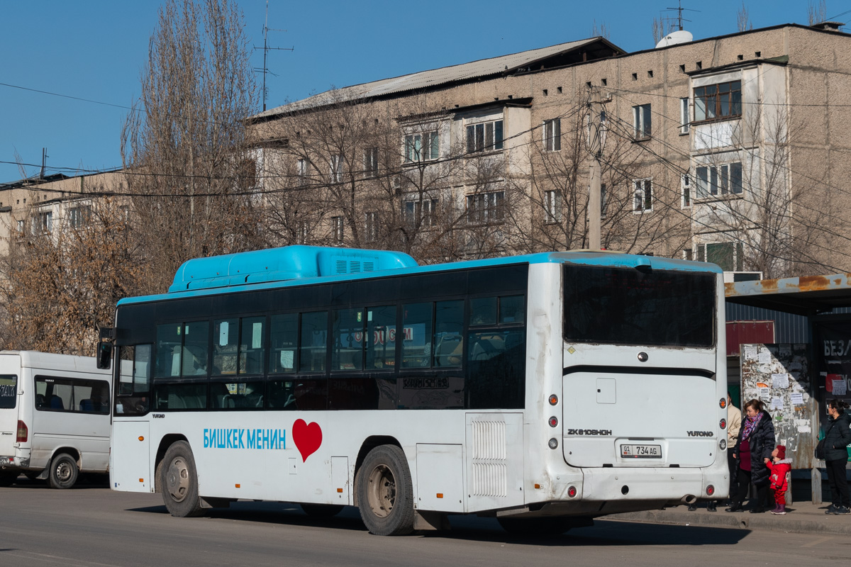 Bishkek, Yutong ZK6108HGH (CNG) # 01 734 AG