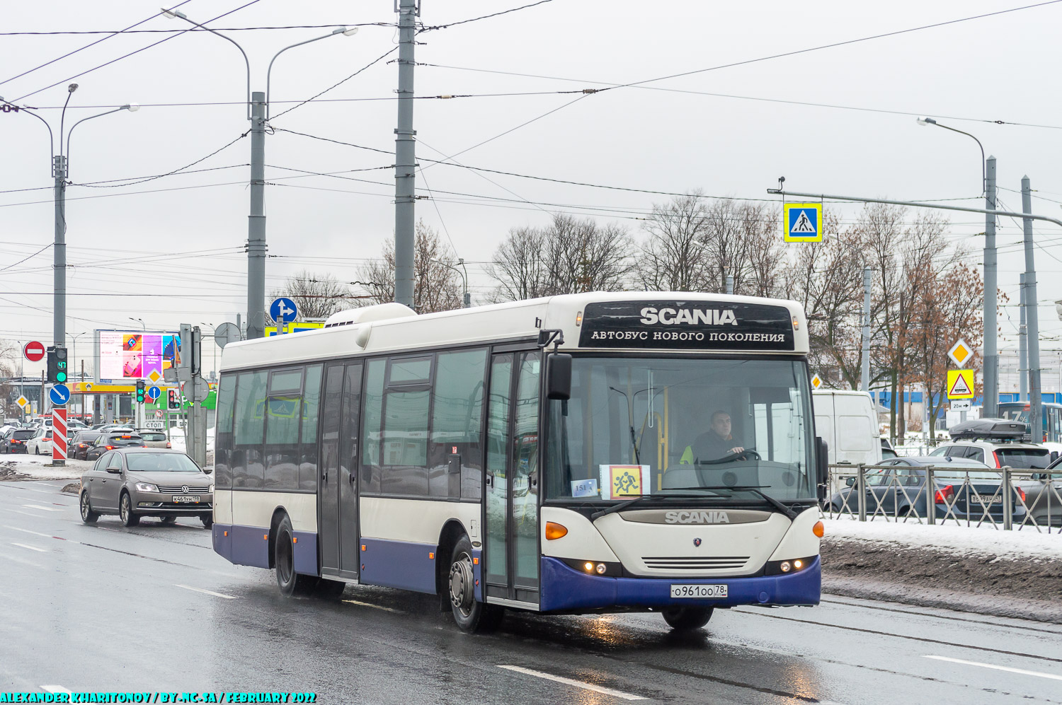 Sankt Peterburgas, Scania OmniLink CK95UB 4x2LB № О 961 ОО 78