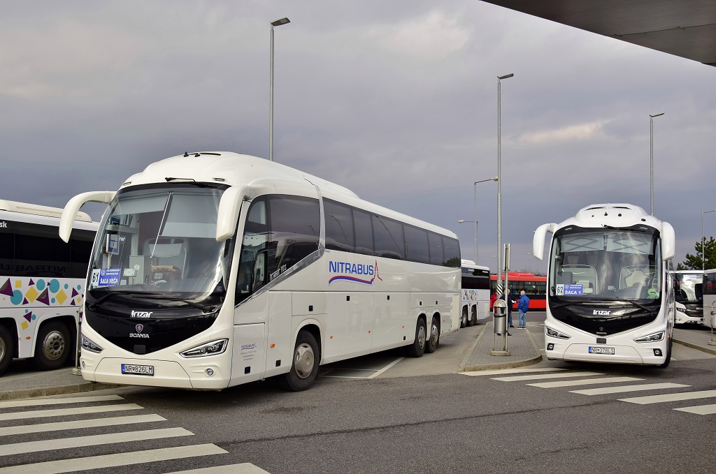 Nitra, Irizar i6S 15-3,7 # NR-826LM; Nitra, Irizar i8 15m # NR-378LS