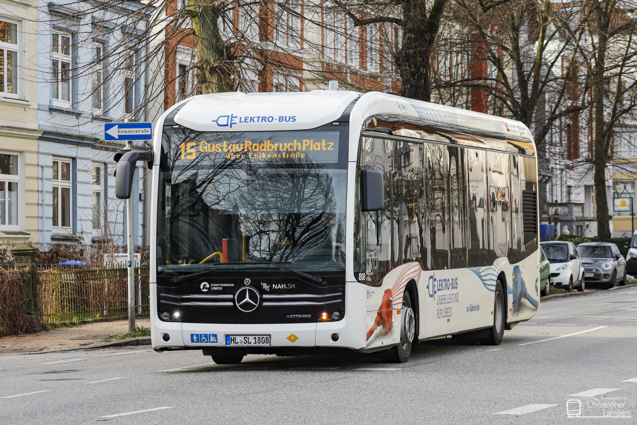 Lübeck, Mercedes-Benz eCitaro # 808