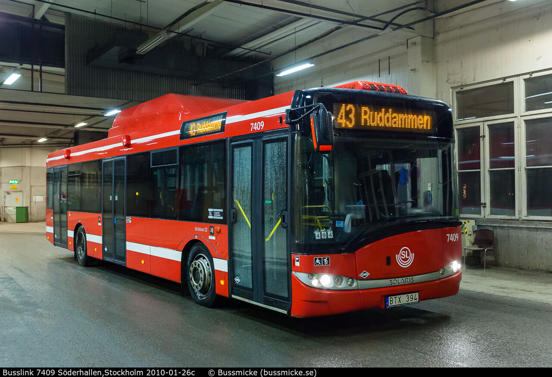Stockholm, Solaris Urbino III 12 CNG nr. 7409