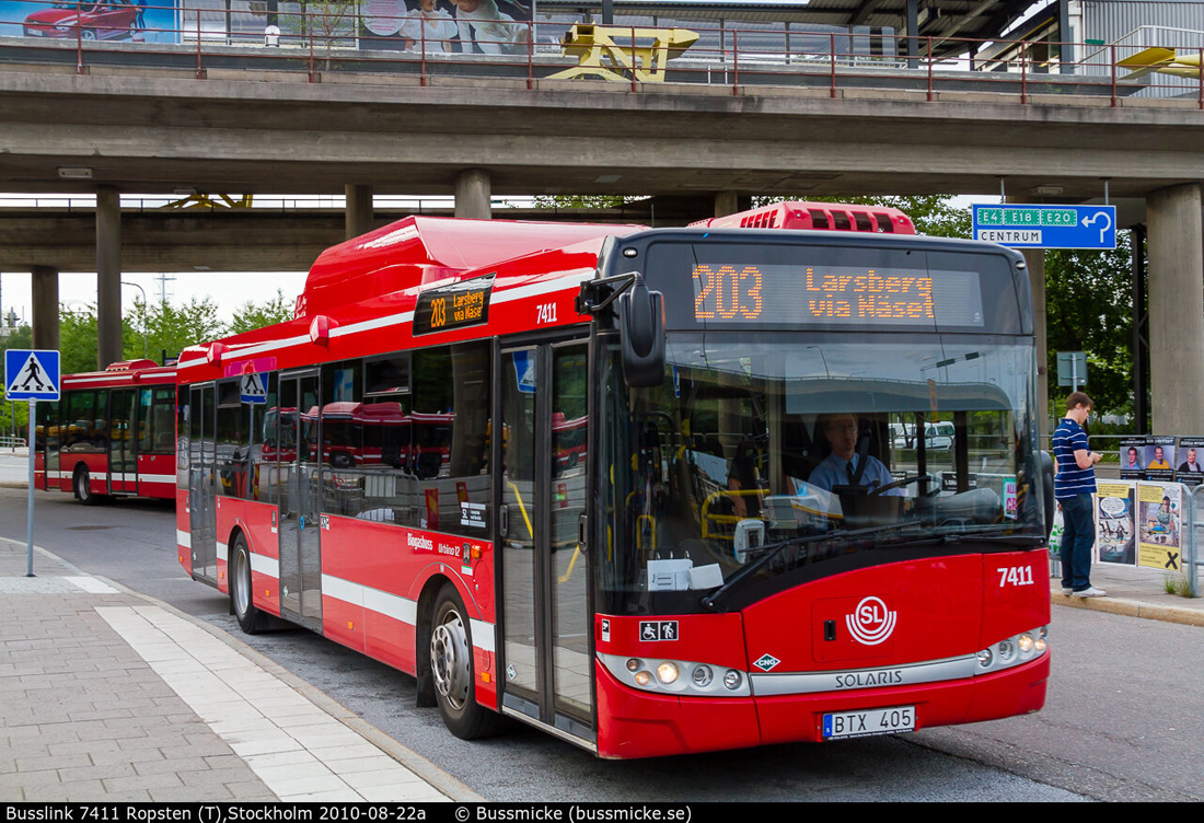 Стокгольм, Solaris Urbino III 12 CNG № 7411