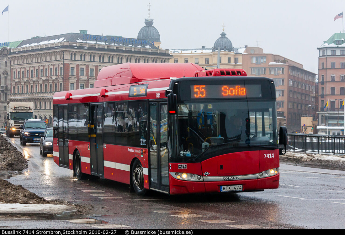 Стокгольм, Solaris Urbino III 12 CNG № 7414